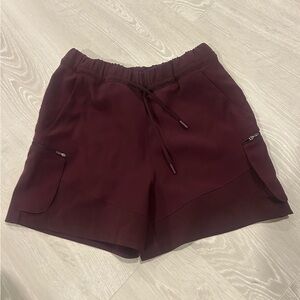 Lululemon Athletica Burgundy Cargo Shorts